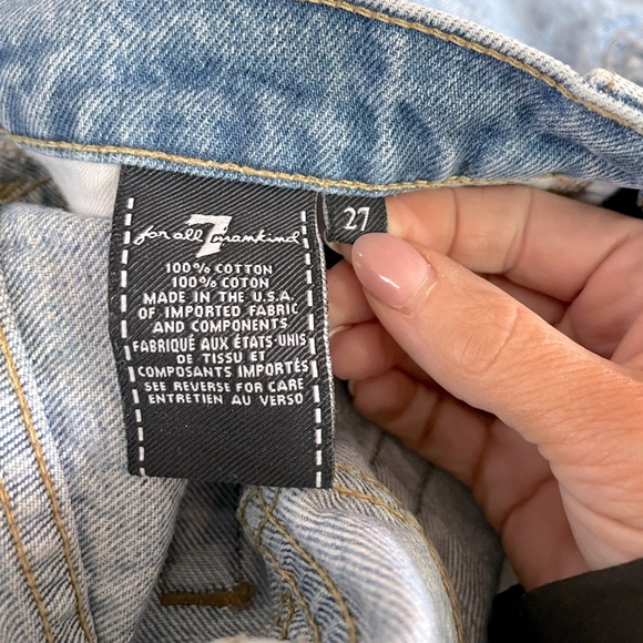 7 For All Man Kind High Waisted Josefina in Vintage Wythe 2 Size 27 - Picture 4 of 8